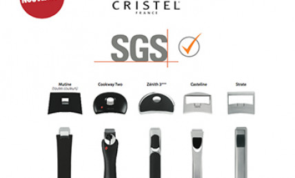 CRISTEL removable handles and side handles received the SGS Certification