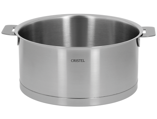 Stainless stock pot - Removable Strate - Cristel