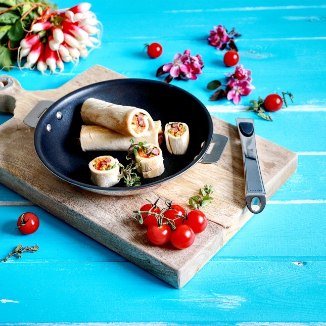 Poêle antiadhésive en inox Multiply amovible 7