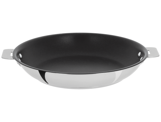 Stainless frying pan - Exceliss non-stick coating - Removable Casteline - Cristel