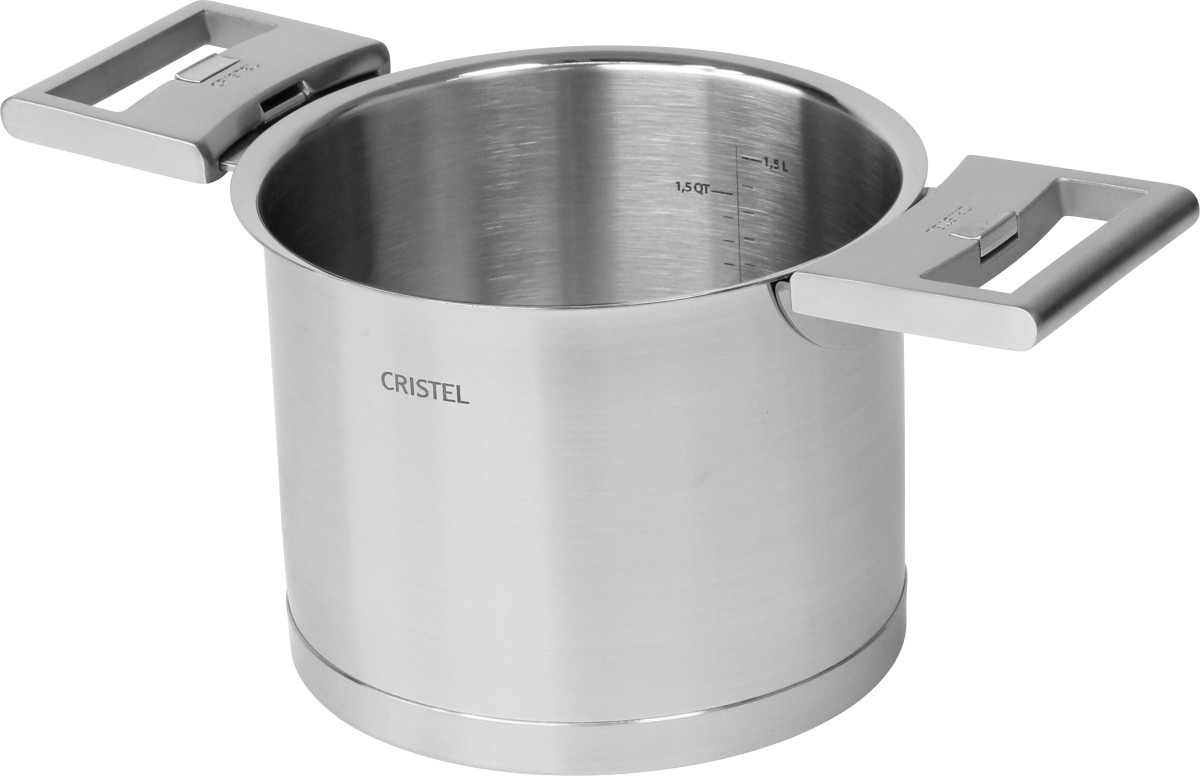 Casserole haute graduée inox Strate Amovible, Casseroles Cristel