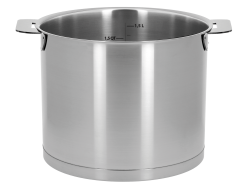 Stainless high-sided saucepan with volume markings - Removable Strate - Cristel