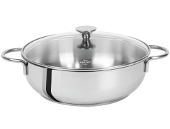 Stainless steel sautépan with two side handles - Cristel