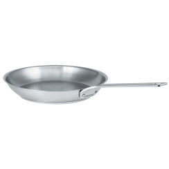 Brushed stainless steel frying pan - Cristel