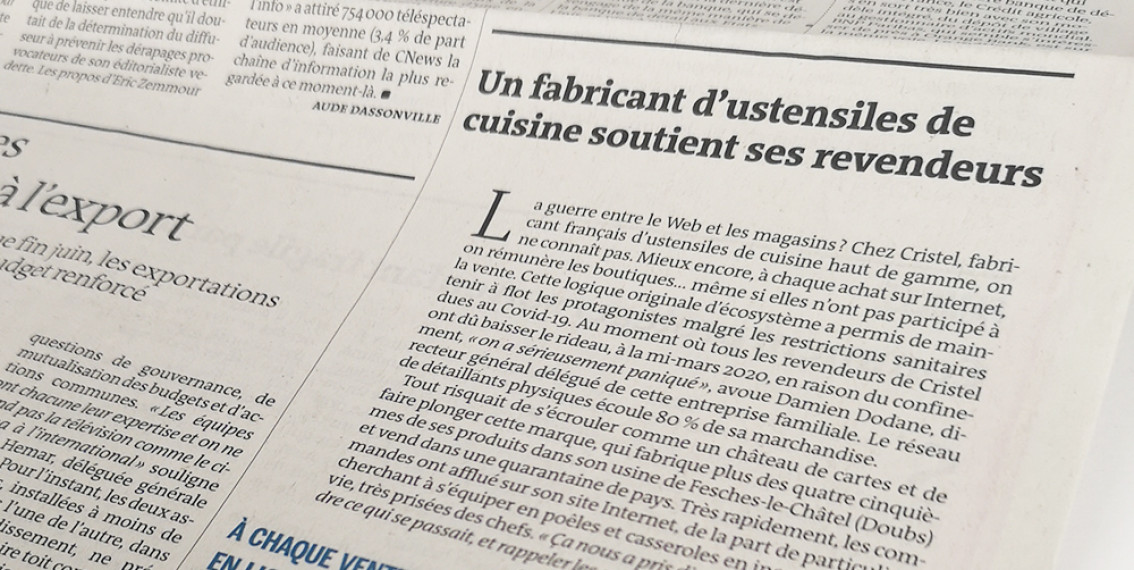 CRISTEL dans le magazine Le Monde !