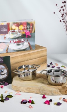 🌹 Un dîner d’exception à la maison avec le set tête-à-tête CRISTEL.