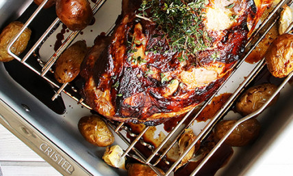 3 recettes à tester avec votre plat à four "roaster" en inox (pour changer de la dinde rôtie...) ! 