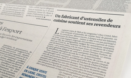 CRISTEL dans le magazine Le Monde !