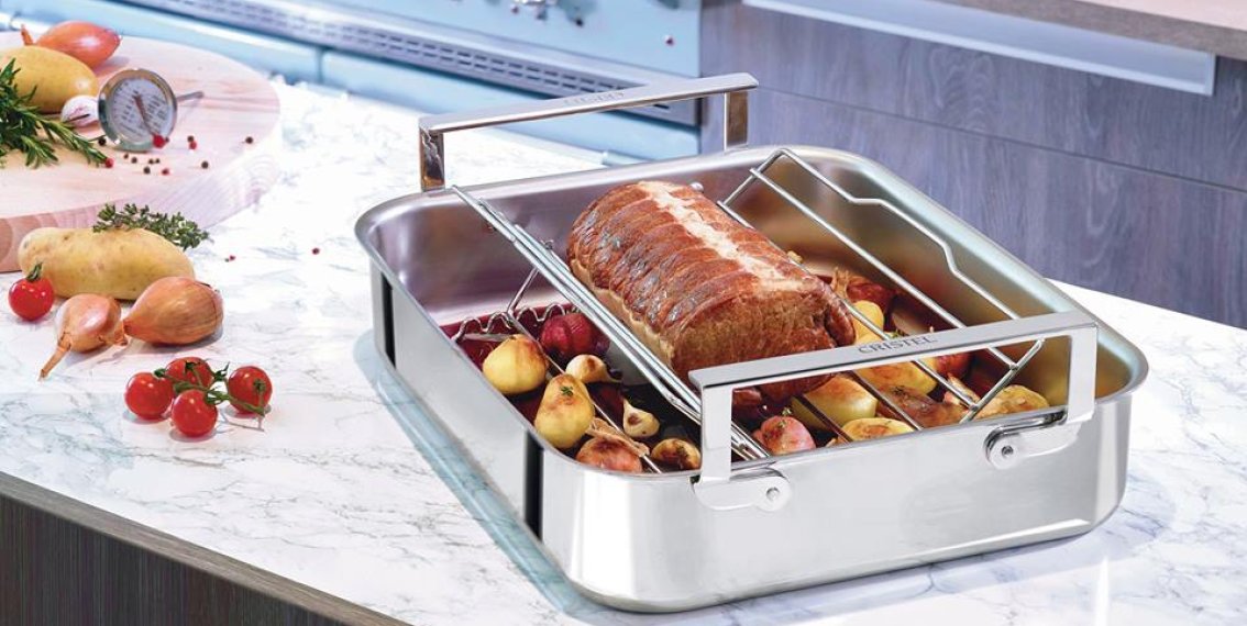 Mêlez professionnalisme et praticité avec un plat à four en inox