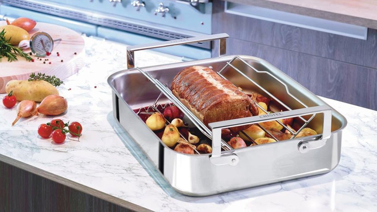 Mêlez professionnalisme et praticité avec un plat à four en inox