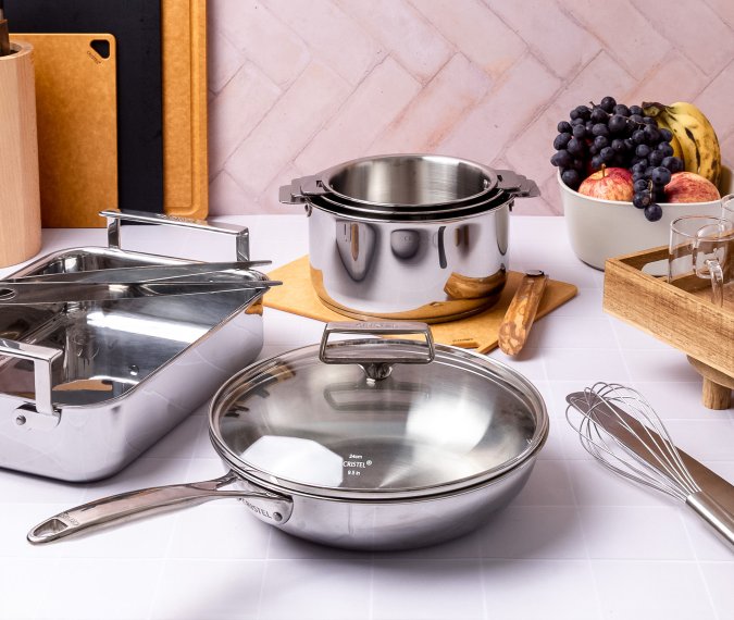 How to maintain my Cristel stainless steel cookware?