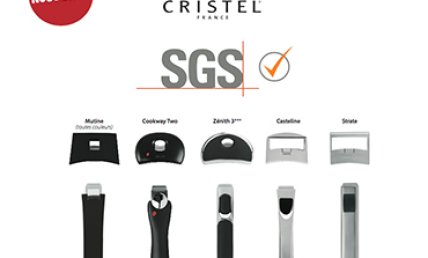 CRISTEL reçoit la conformité SGS sur ses produits poignées/anses amovibles* !