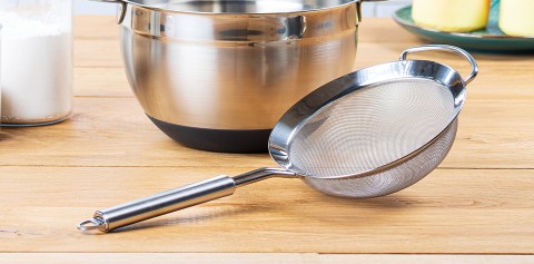 Strainers, skimmers and sieves