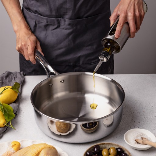 Ultraply stainless steel frying pan 4