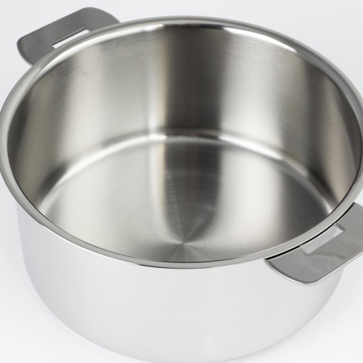 Set of 3 stainless steel saucepans + 1 coloured removable handle Black 14