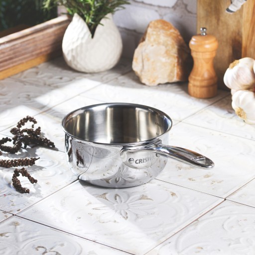 Set of 3 professional stainless steel saucepans 3