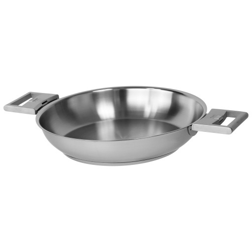 Poêle haute en inox brossé amovible 6