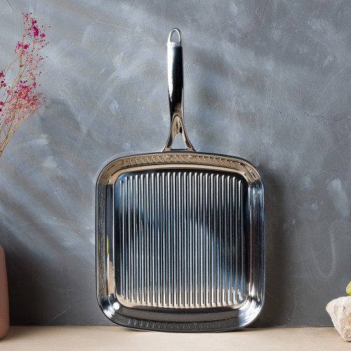 30 cm square stainless steel grill 2