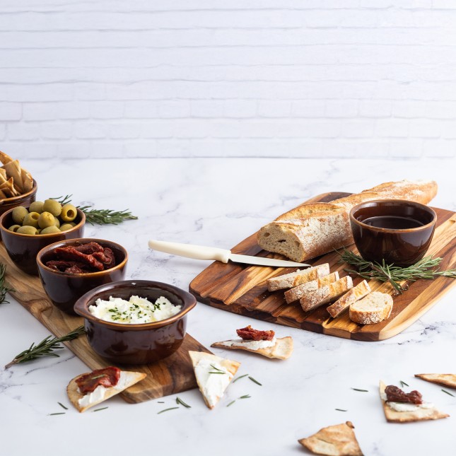 Planche à pain en teck bois de fil 4