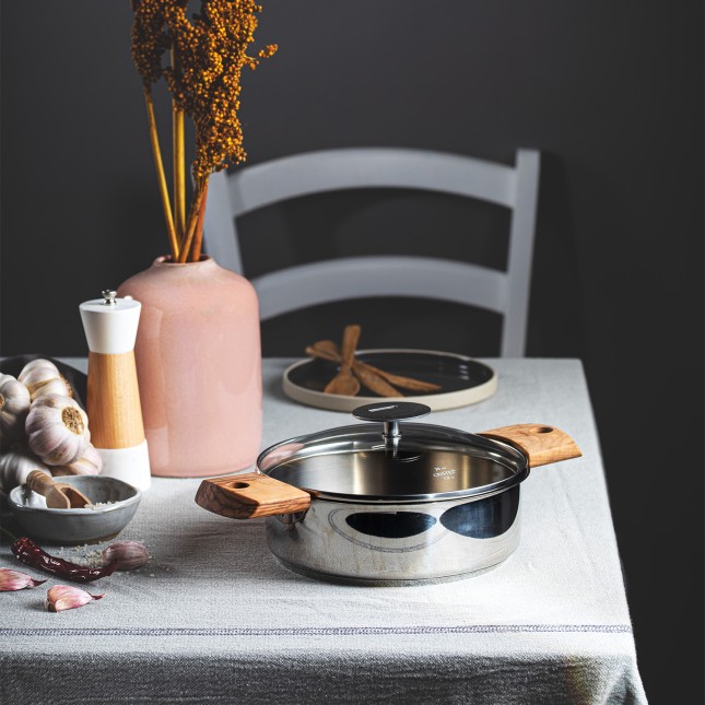 Stainless steel sautépan - Removable 4