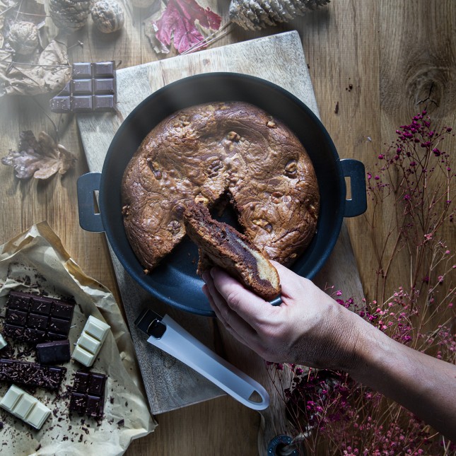 Poêle haute antiadhésive en inox amovible 4