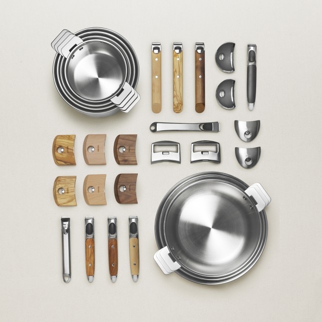 Stainless deep frying pan 6