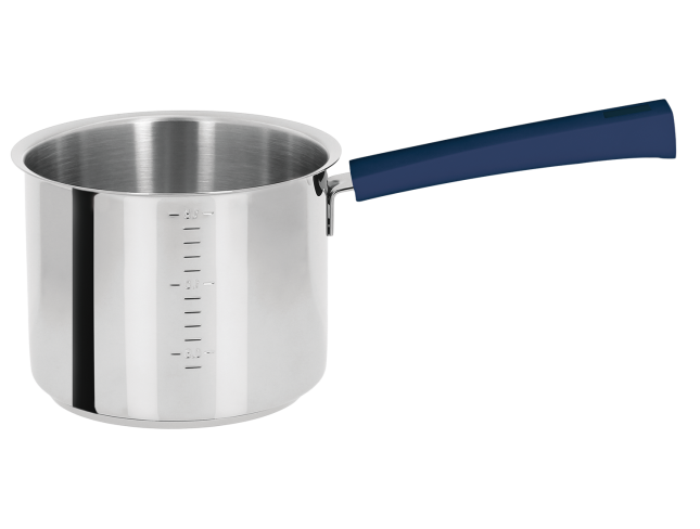 Casserole haute graduée inox Encre bleue - Cristel