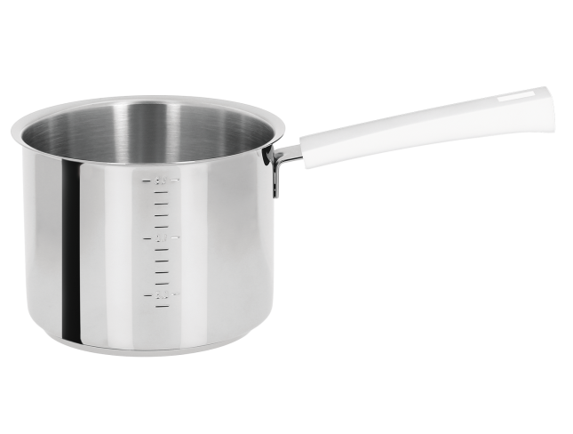 Casserole haute graduée inox Blanc - Cristel