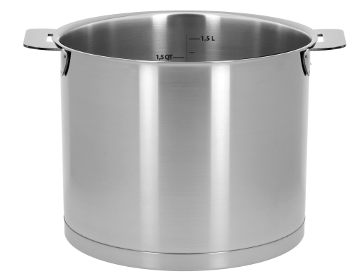 Stainless high-sided saucepan with volume markings - Removable Strate - Cristel