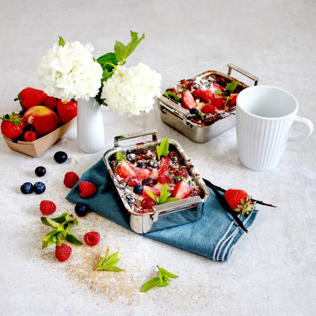 Mini stainless steel oven dish - 10 cm 4