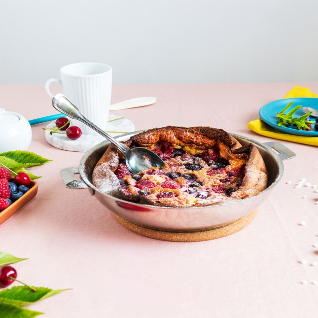 Poêle haute en inox amovible 4