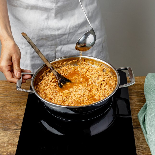 Plat sautoir en inox, 2 anses Inox 6