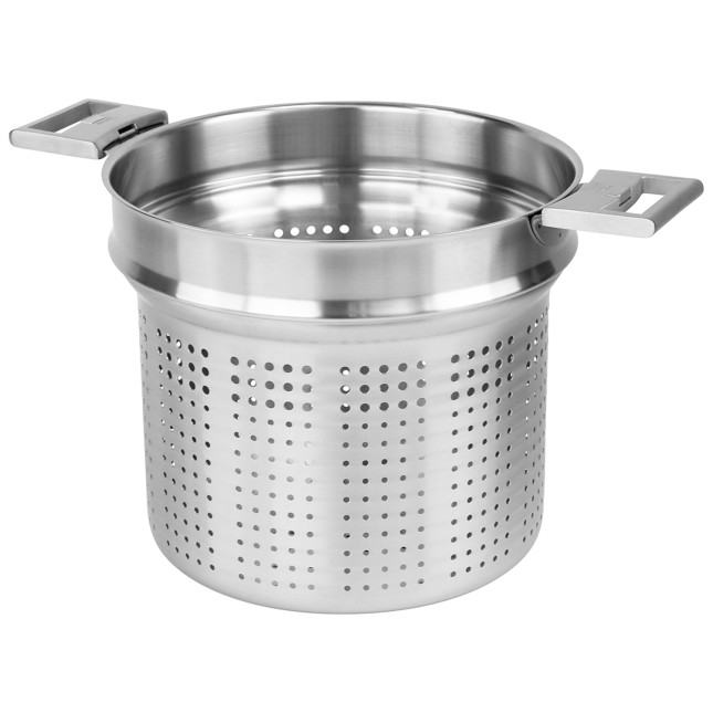 Removable brushed stainless steel pasta cooker 2