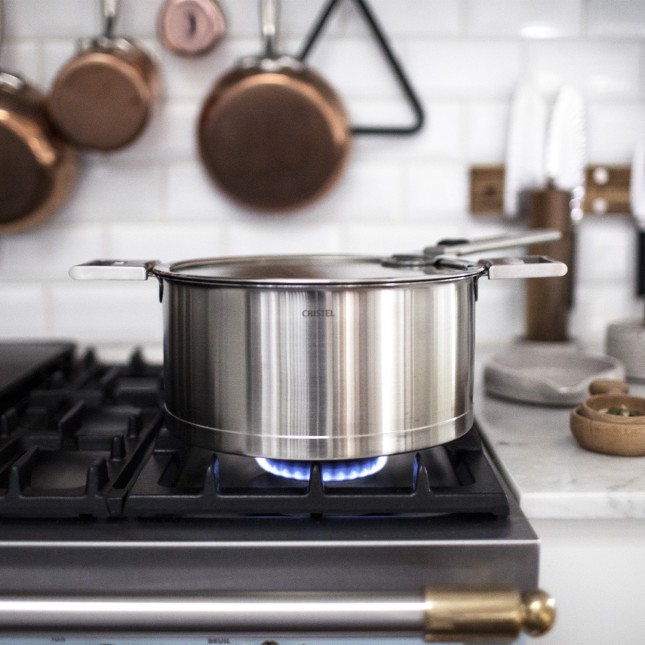 Stainless steel stock pot with removable handle 5