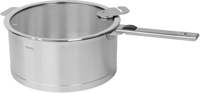 Stainless steel stock pot with removable handle 2