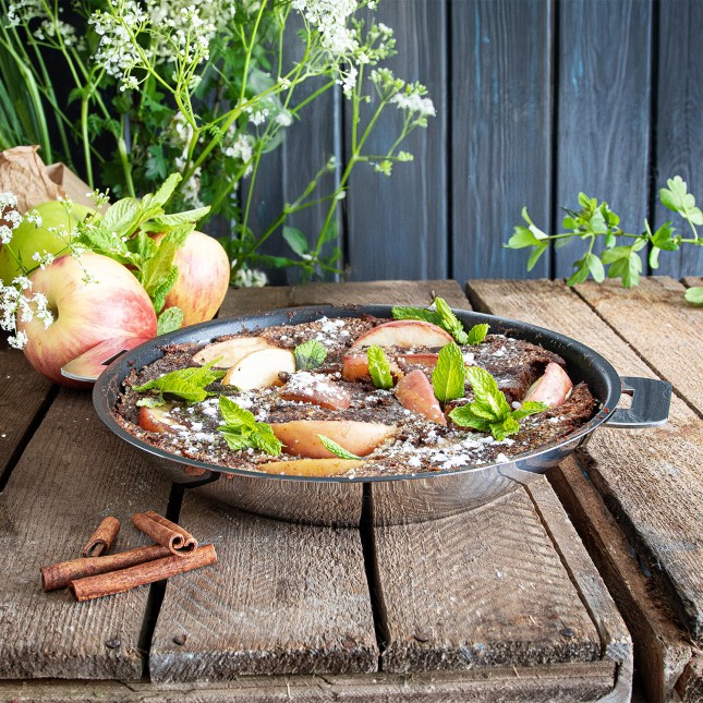 Poêle antiadhésive en inox amovible 4