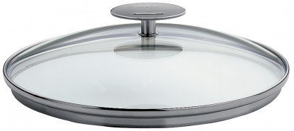 Couvercle en verre bombé - Platine - Cristel