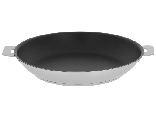 Stainless frying pan - Exceliss non-stick coating - Removable Strate - Cristel