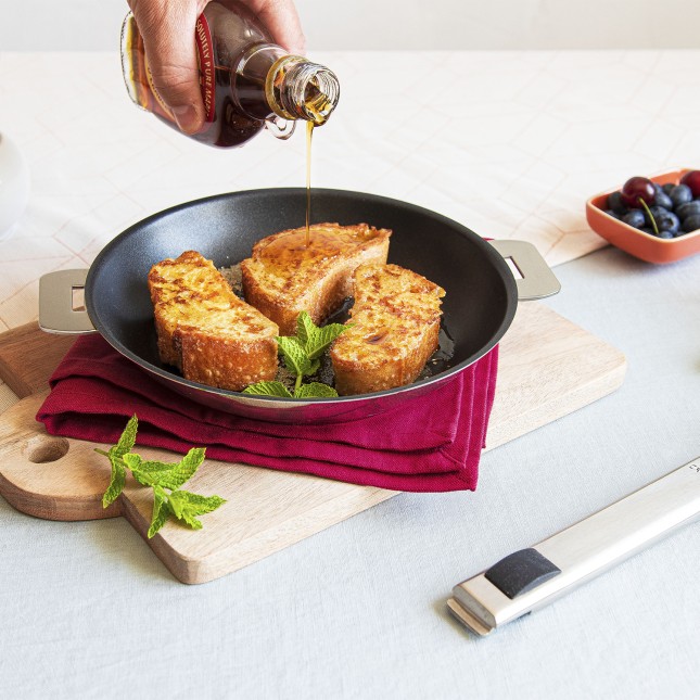 Stainless frying pan - Exceliss non-stick coating - Removable Strate 6