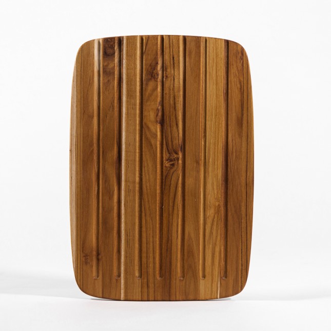 Planche à pain en teck bois de fil 2