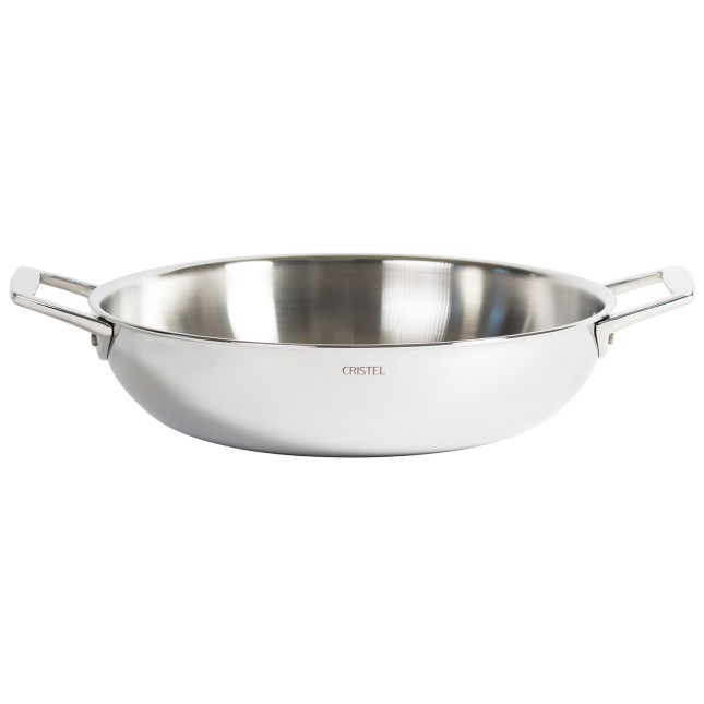 Plat sautoir en inox, 2 anses Inox