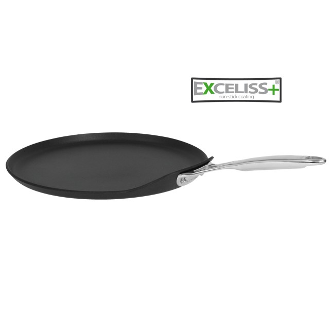 Forged aluminum crepe pan - Castel'Pro by CRISTEL