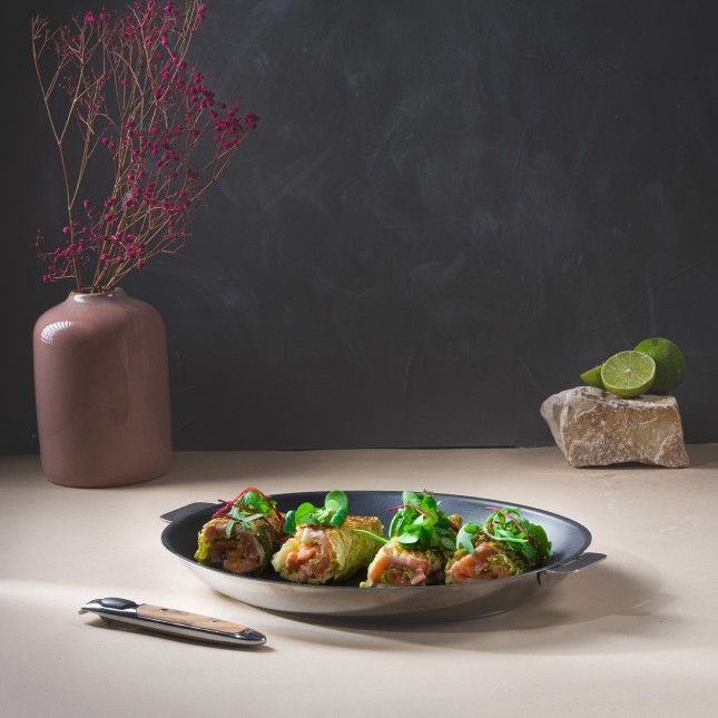 Poêle antiadhésive en inox amovible 7