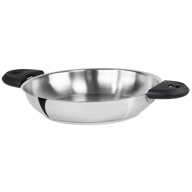 Stainless deep frying pan 2