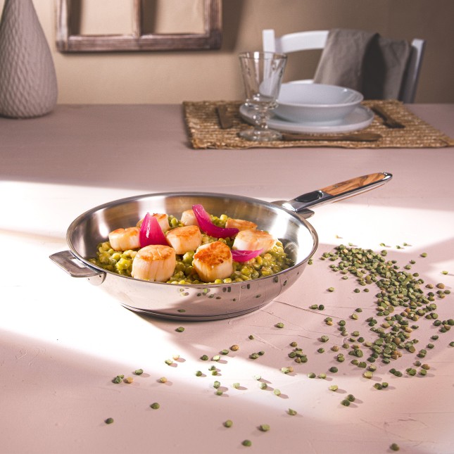 Poêle haute en inox amovible 3