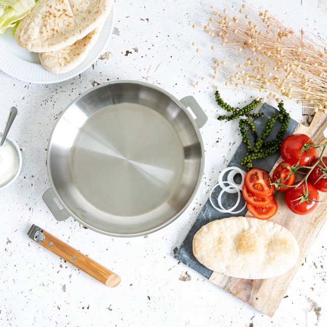 Stainless steel frying pan 10