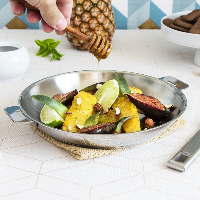 2 Pfannen-Set Strate + Griffen 4