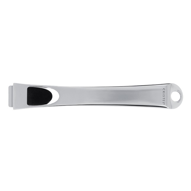 Poignée amovible en inox brillant bouton silicone Inox