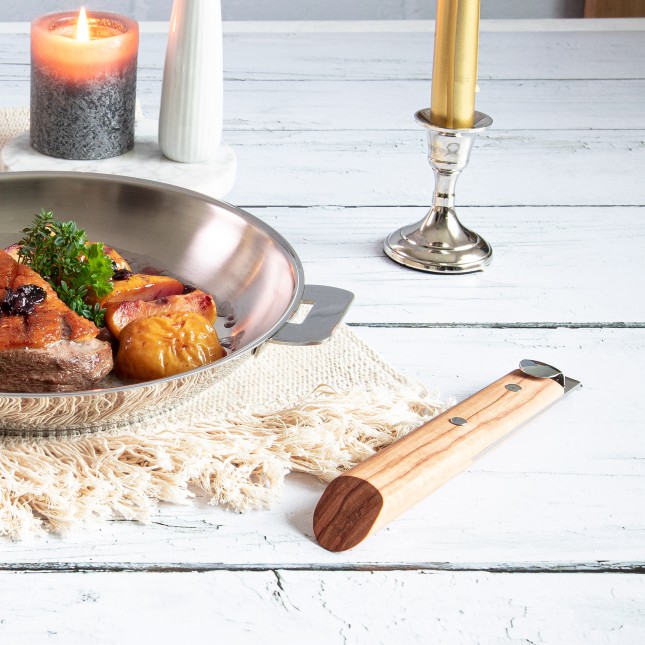 Wood Handle - Removable Casteline  4