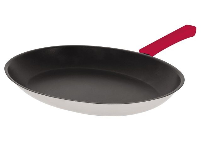 Poêle ovale - anti-adhérent Exceliss Framboise - Cristel